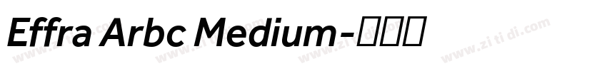 Effra Arbc Medium字体转换